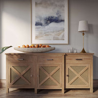 Rustic Reclaimed Teak Sideboard - English Georgian America