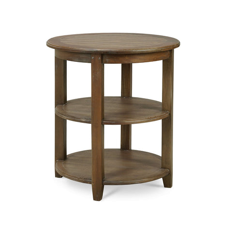 Rustic Round End Table