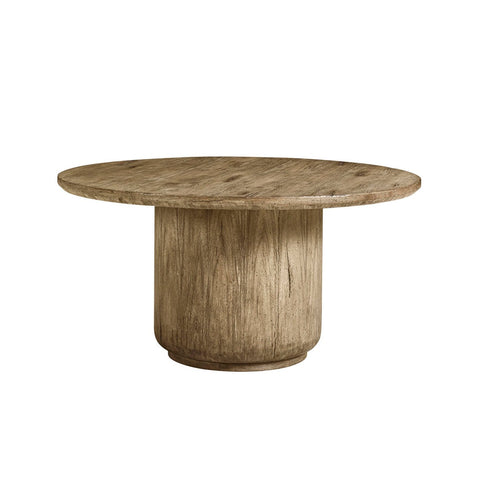 Rustic Round Pedestal Dining Table