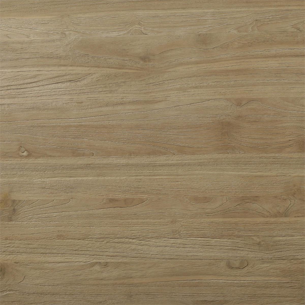 Detailed texture of teak table surface, natural grain