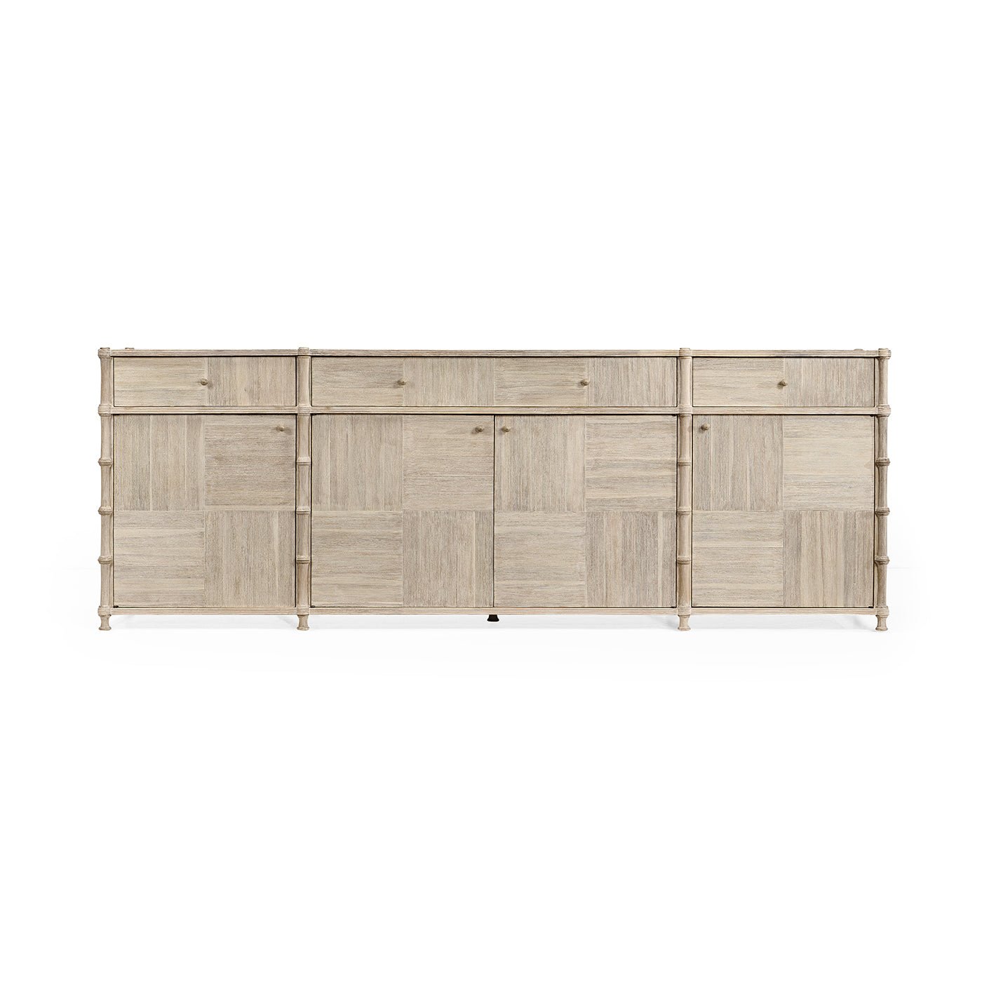 Rustic washed buffet sideboard front view.