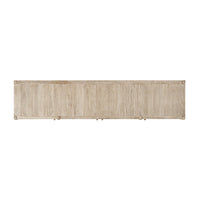 Top view of rustic washed buffet sideboard.
