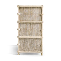 Rustic washed dresser, side view, showcasing texture details.