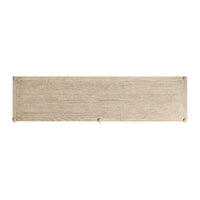 Rustic washed dresser, top view, smooth textured surface.