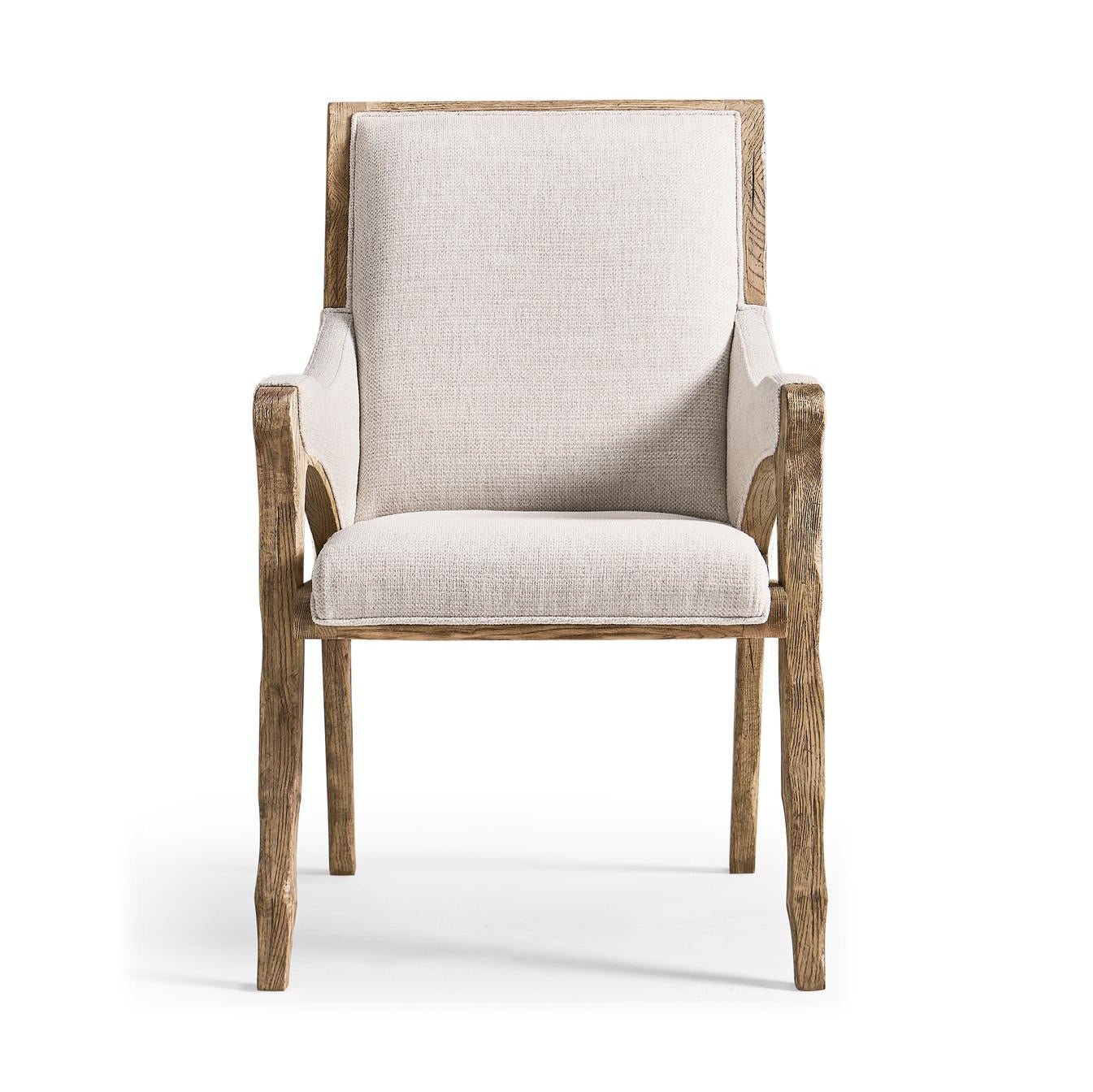 Rustic Western Upholstered Armchair - English Georgian America