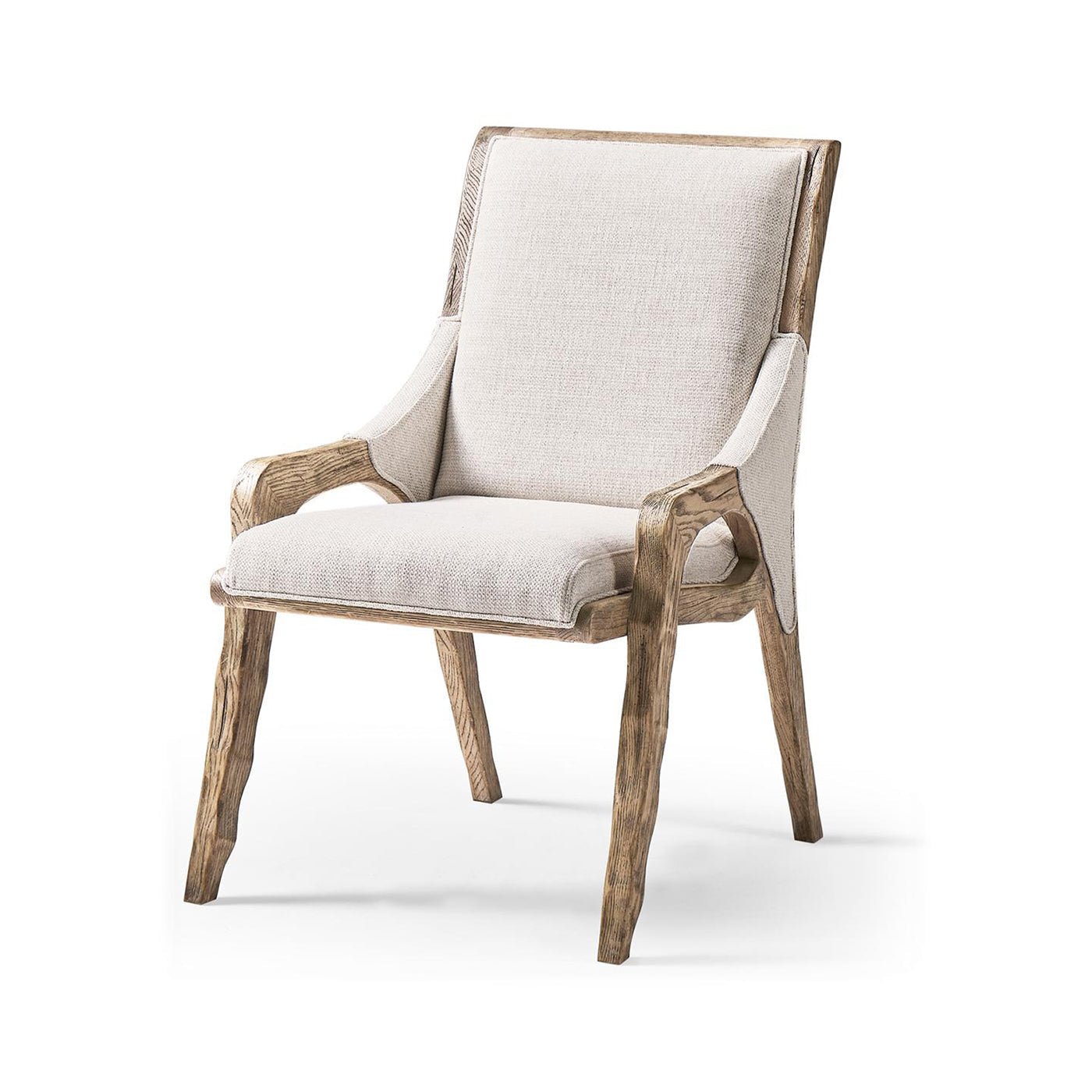 Rustic Western Upholstered Side Chair - English Georgian America