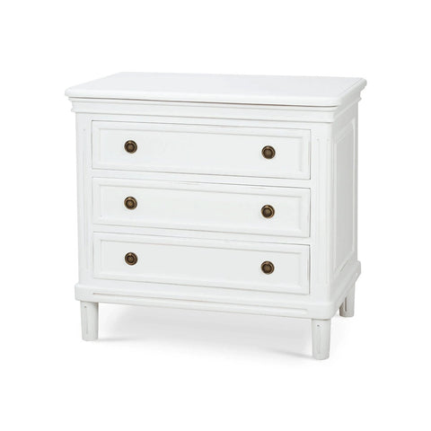 Rustic White Nightstand