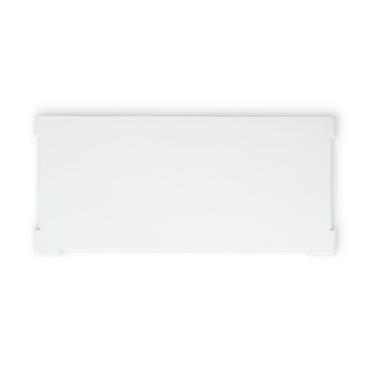 Top view of white chest, simple flat surface.