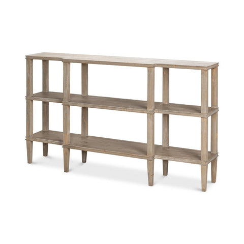 Rustic Wood Display Console