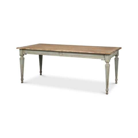 Sage French Provincial Dining Room Table