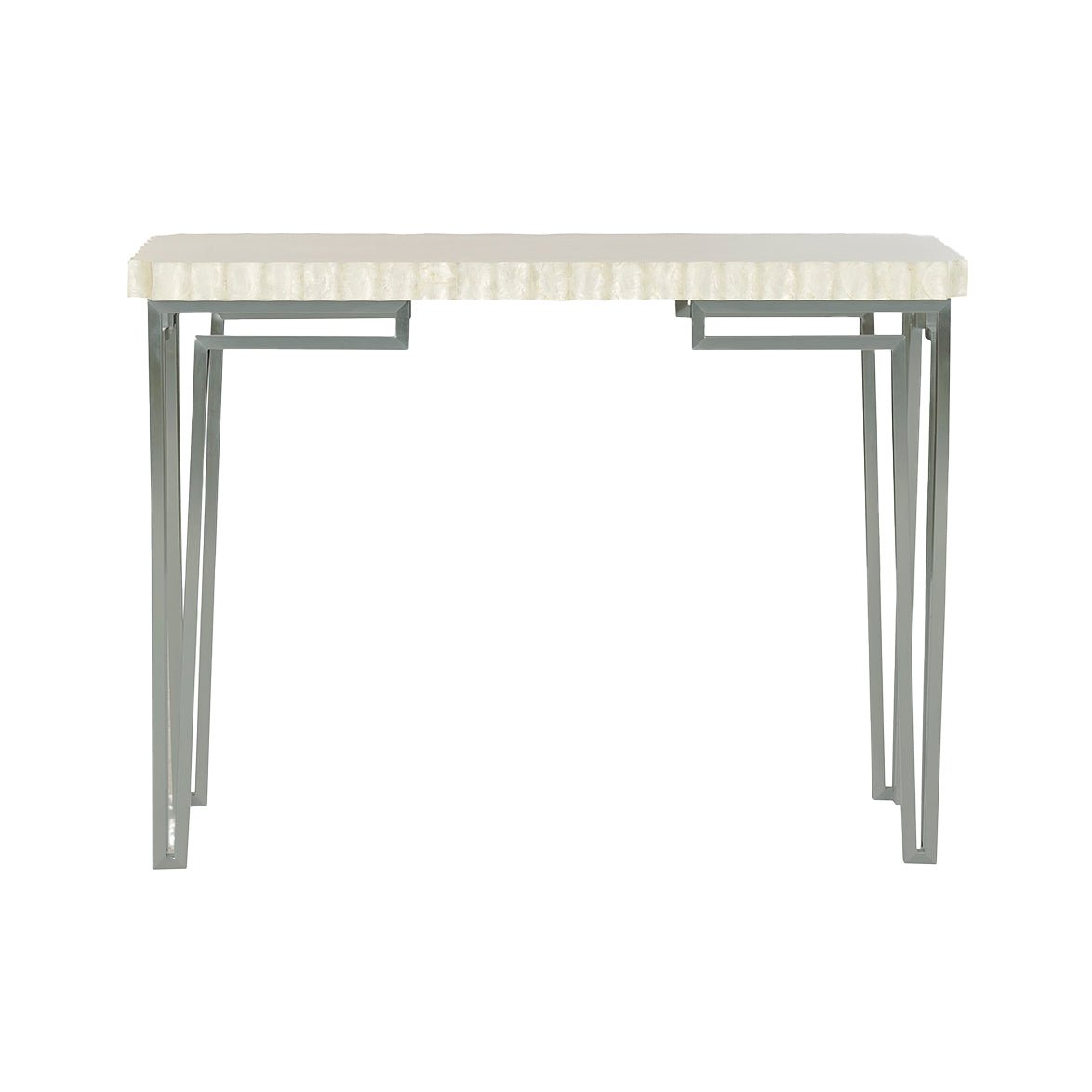 Art Deco console table front view.