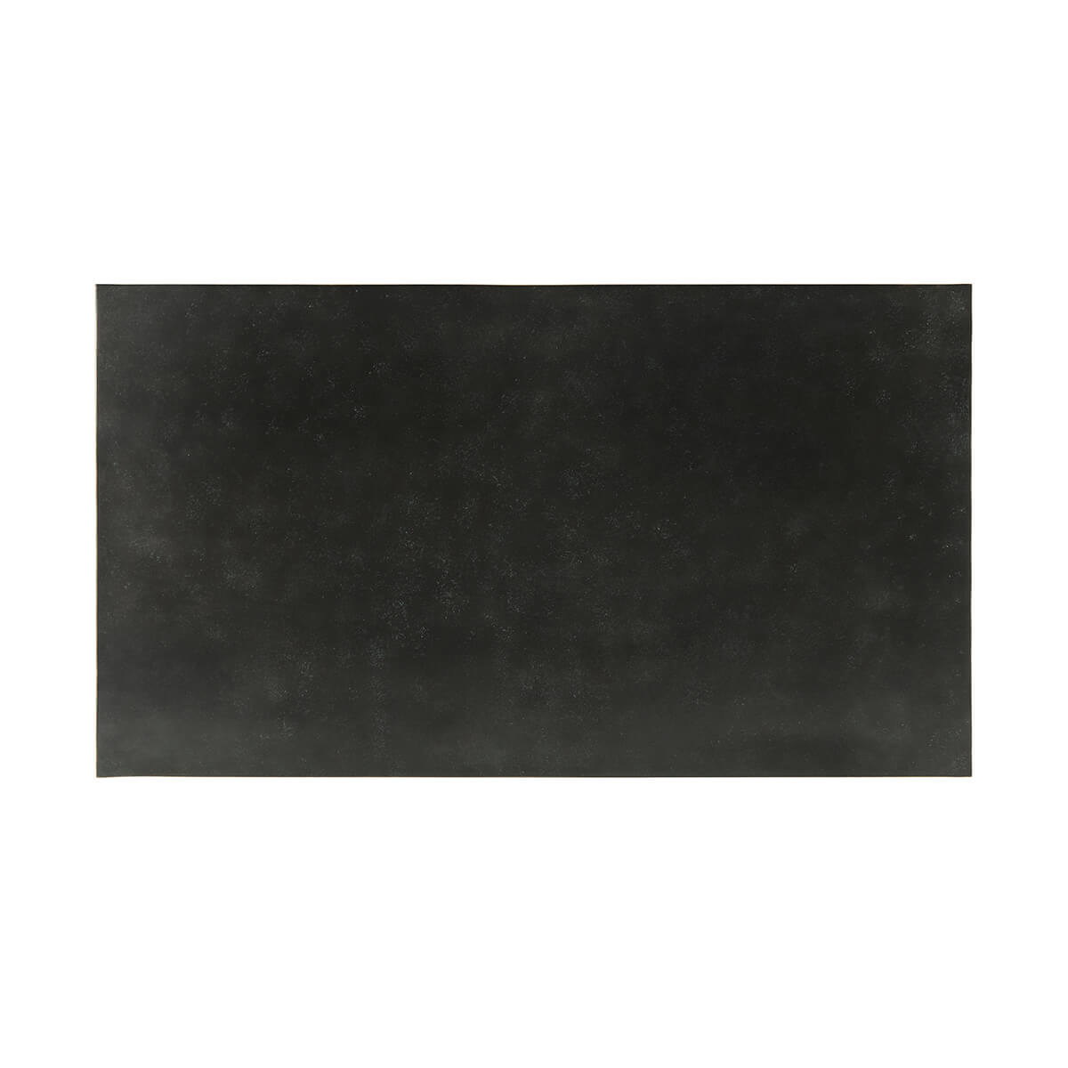 Top view of black sculptural modern side table.