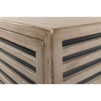 Detail of corner finishing on sideboard.