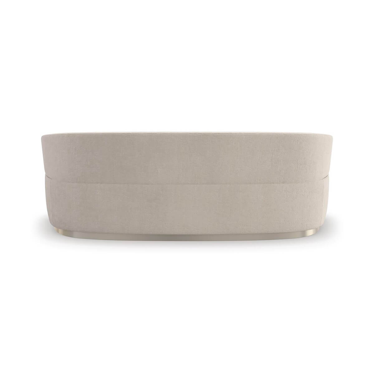 Beige modern sofa back view