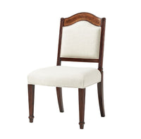 Front view of Sheraton Satinwood dining chair.