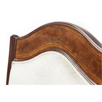 Detailed wood design on Sheraton Satinwood dining chair.