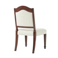 Back view of Sheraton Satinwood dining chair.