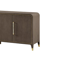 Side angle of sideboard buffet showcasing detailed design.