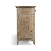 Side view of French Provincial sideboard.