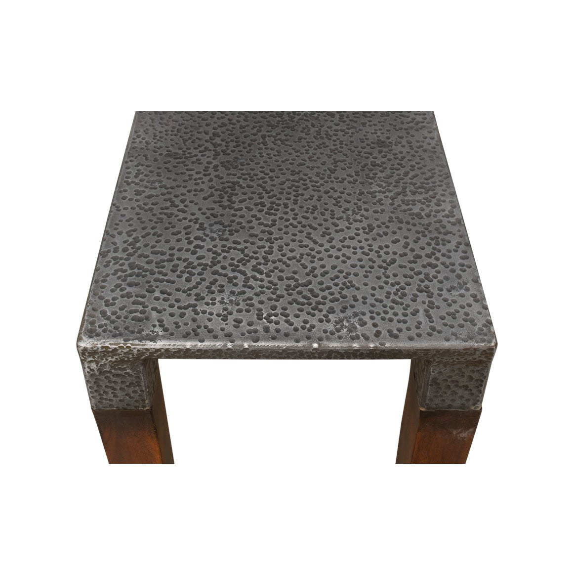 Top view, Slim Art Deco console table surface texture.