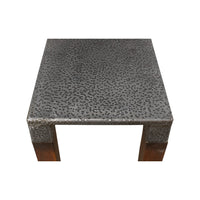 Top view, Slim Art Deco console table surface texture.