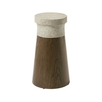 Small Cylinder Accent Table - Dark - English Georgian America