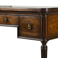 French Louis XVI desk, close-up corner view