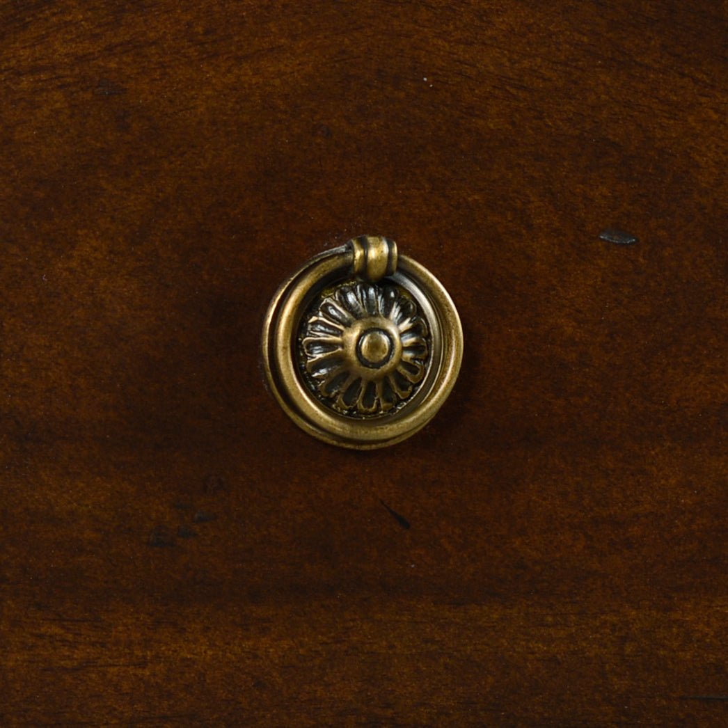 French Louis XVI desk, handle detail close-up