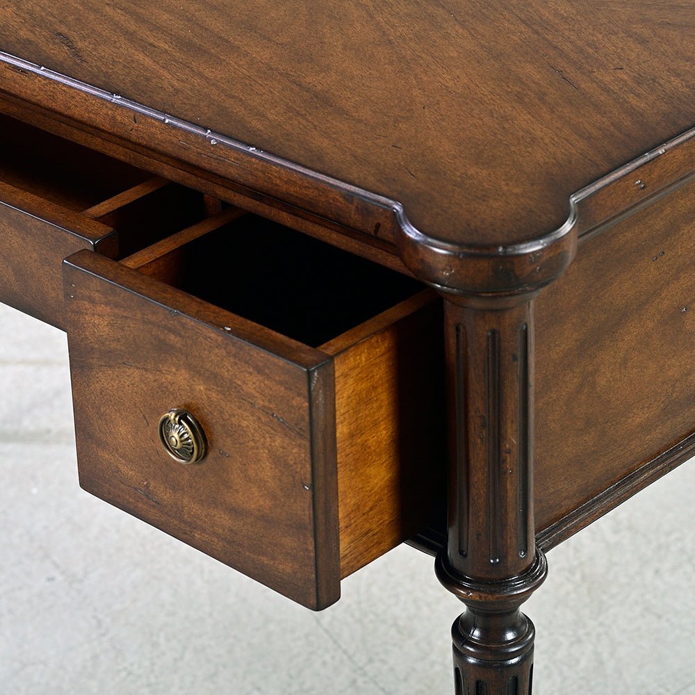 French Louis XVI desk, drawer inside view