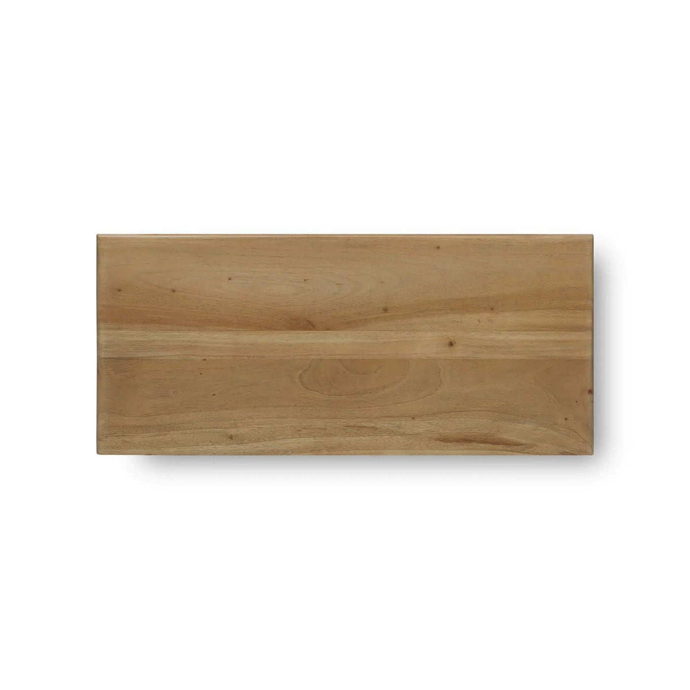 Top view of cabinet showing smooth fruitwood surface.