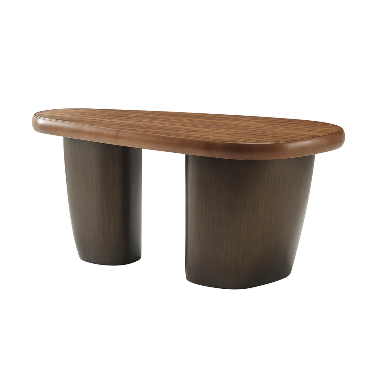 Side profile of organic modern cocktail table.
