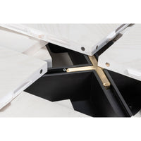 Interior view of Jupe table expansion mechanism.