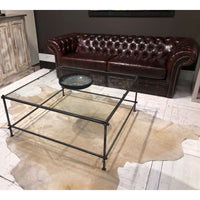 Tufted Leather Chesterfield Sofa