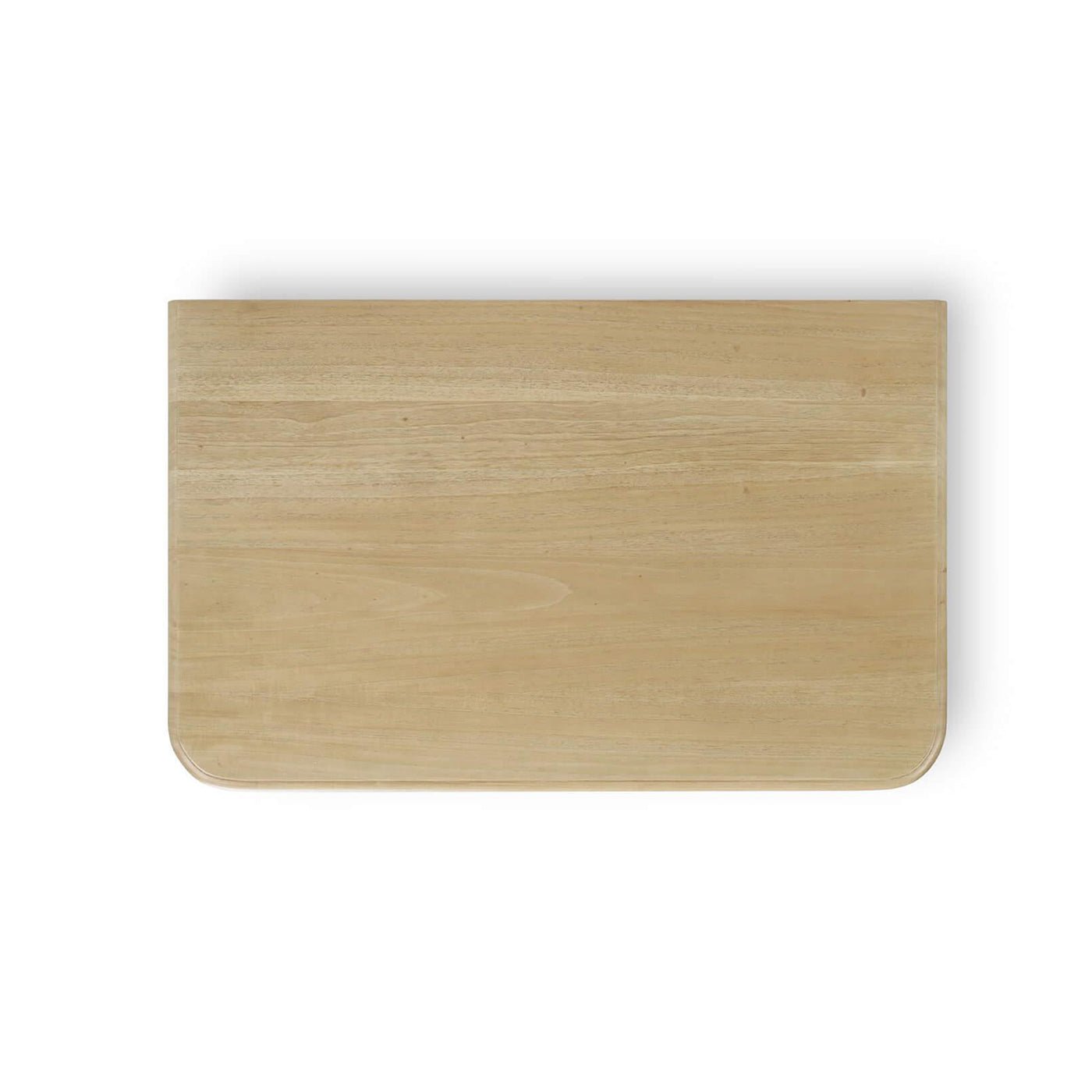 Top view of spool-turned nightstand surface.