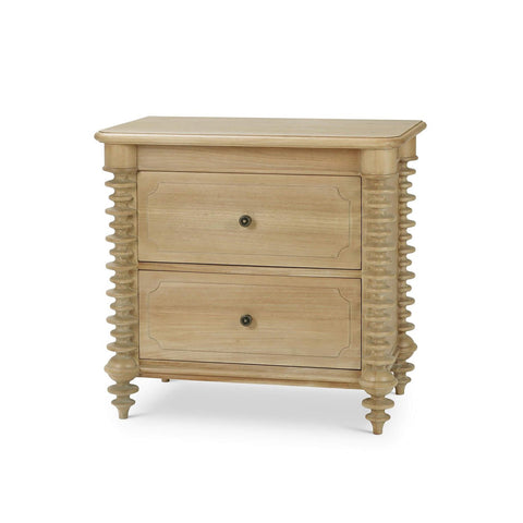 Spool-Turned Two-Drawer Nightstand