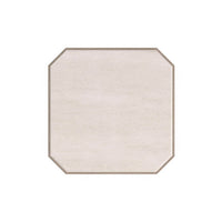 Art Deco end table, top view, geometric shape.