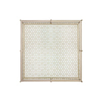 Top view of square luxury modern coffee table pattern.