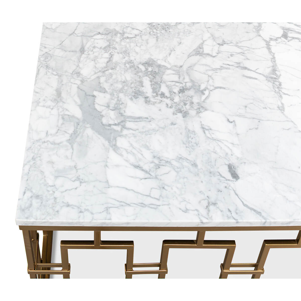 Square Mid Century Marble Top Coffee Table - English Georgian America