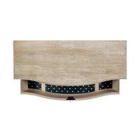 Top view of the Swedish Bowfront Whitewash Dresser.