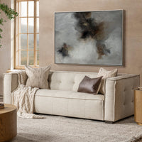 Tailored Upholstered Sofa - Beige, view 9