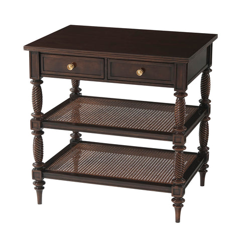 Three Tier Regency Style Nightstand