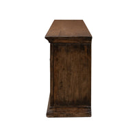 End perspective of sideboard with a classic design.