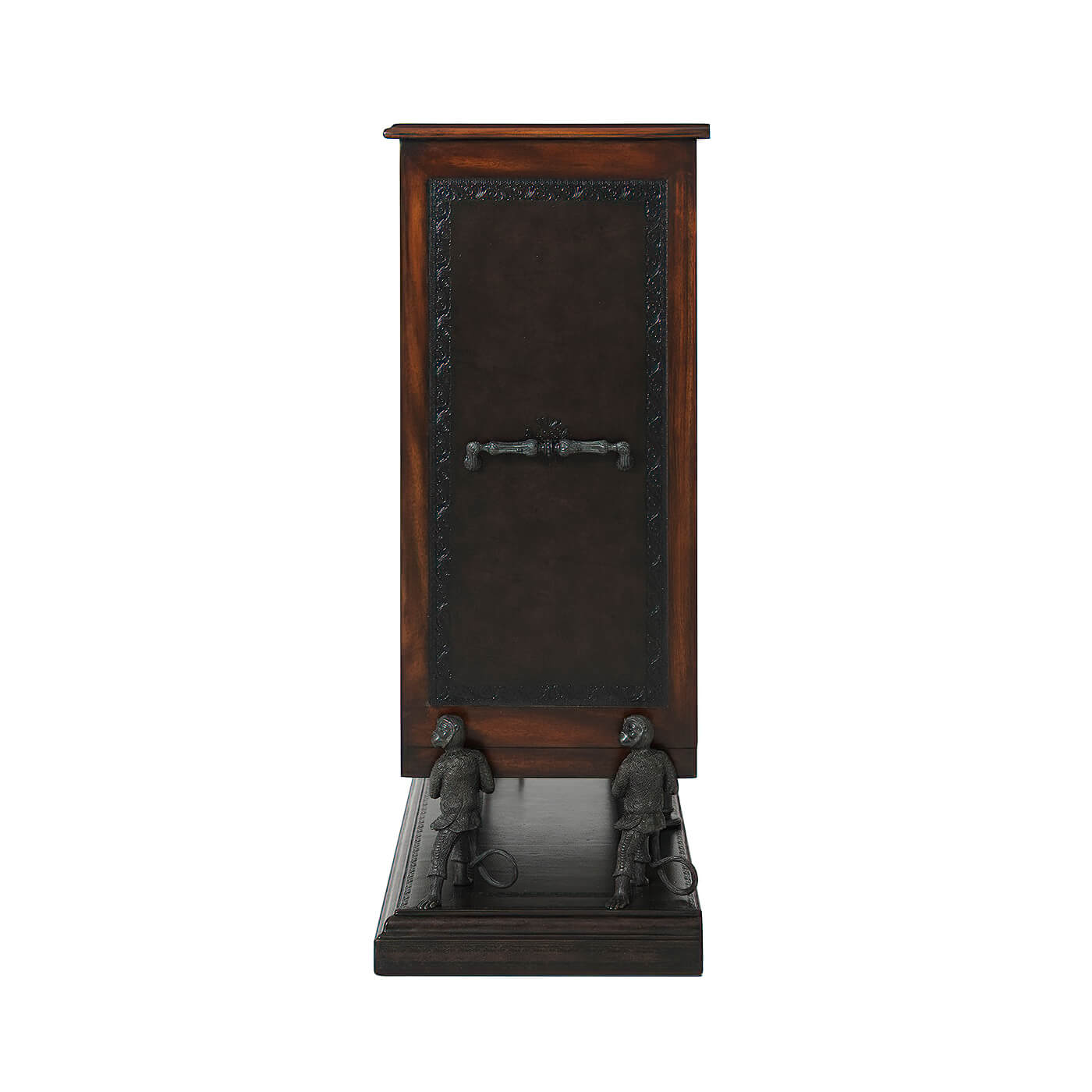 Side view with intricate Italian chest handles.