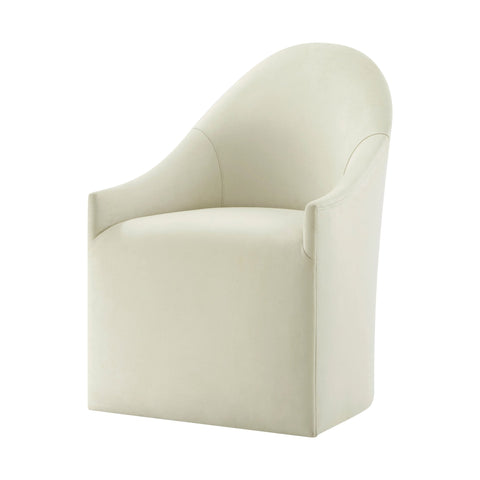 Upholstered Curved Back Dining Chair