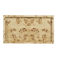 Vanity Tray in Natural Burl with a Shallow Well, additional view