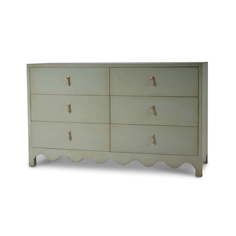 Vintage Fennel Green Dresser