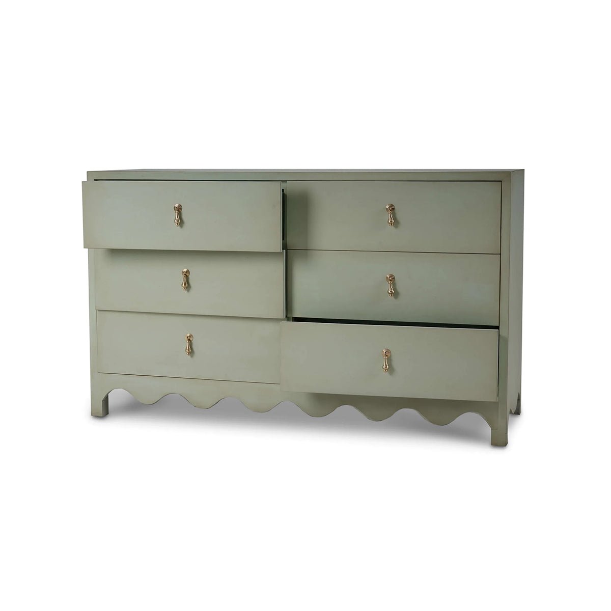 Vintage Fennel Green Dresser