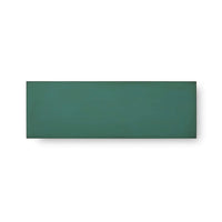 Top view of vintage green dresser surface.