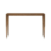 Front view of art deco console table.