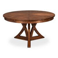Warm Brown Oak Expanding Jupe Dining Table - 71